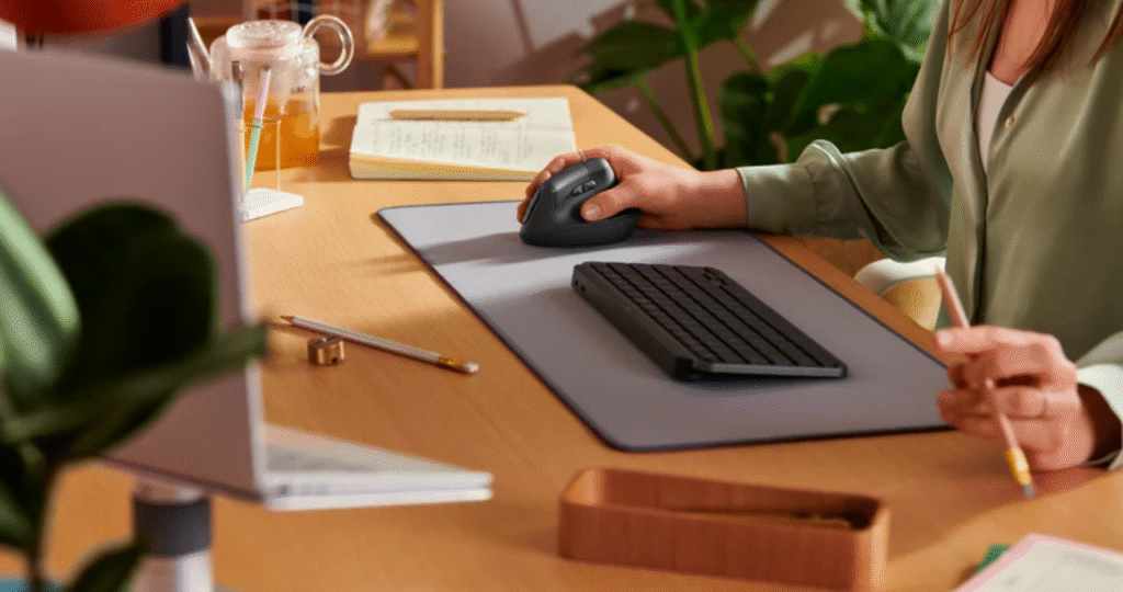 Mouse Ergonômico Sem Fio Logitech