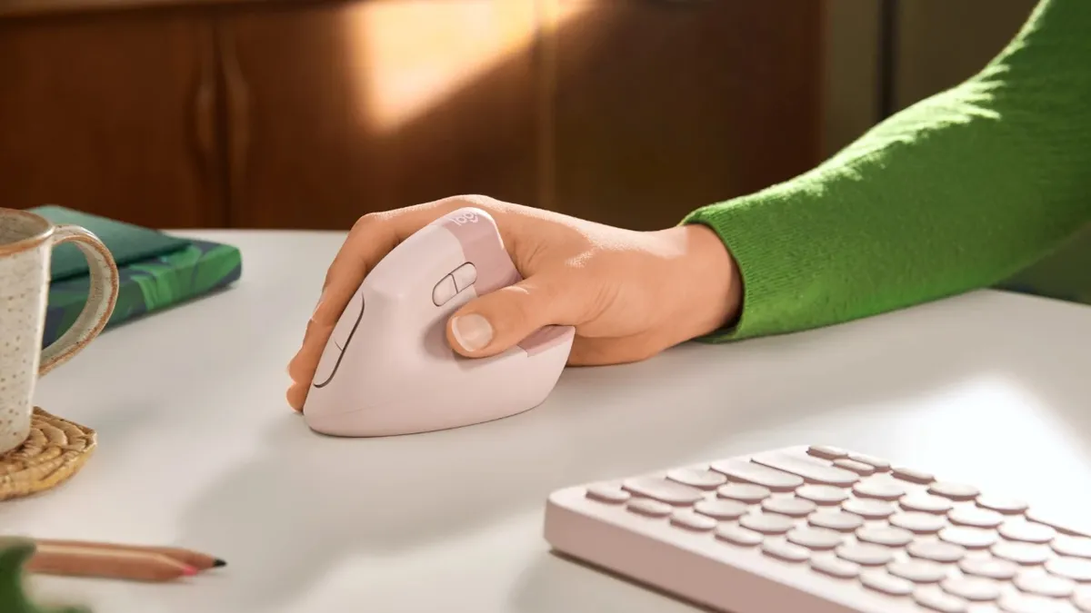 Mouse Ergonômico Sem Fio Logitech